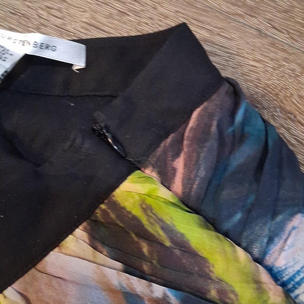 NWT Diane Von Furstenberg Y2K Silk Skirt In Storm Rose - Picture 6 of 9